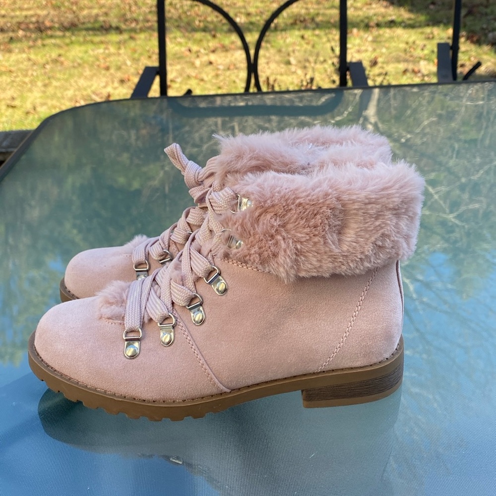 Calistoga kids vegan suede boots
